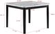 Crown Mark Pascal White Counter Dining Table with Black Legs-2