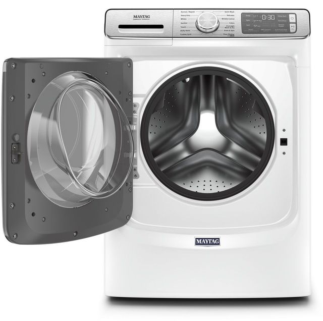 Maytag® White Front Load Washer & Electric Dryer Laundry Pair-3