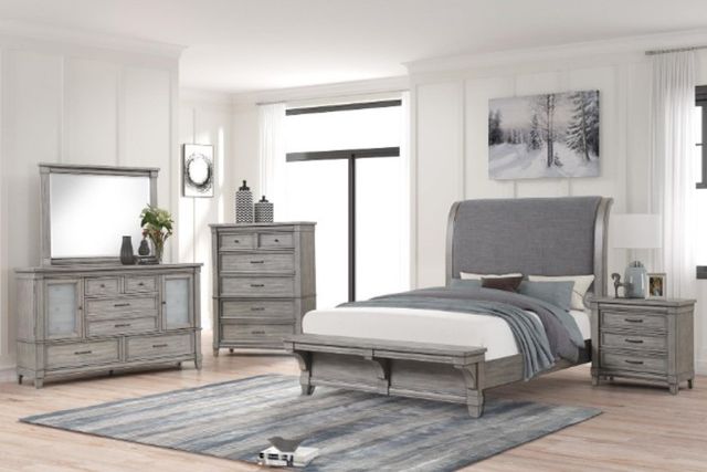 Bernards Hartford Gray Nightstand-1