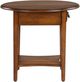 TEI Burnished Walnut Round End Table-1
