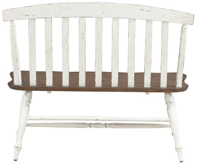 Liberty Furniture Al Fresco Graphite/Whitestone Slat Back Bench-2