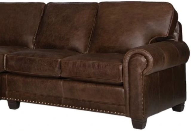 Smith Brothers Customizable 393 2-Piece Leather Sectional-2