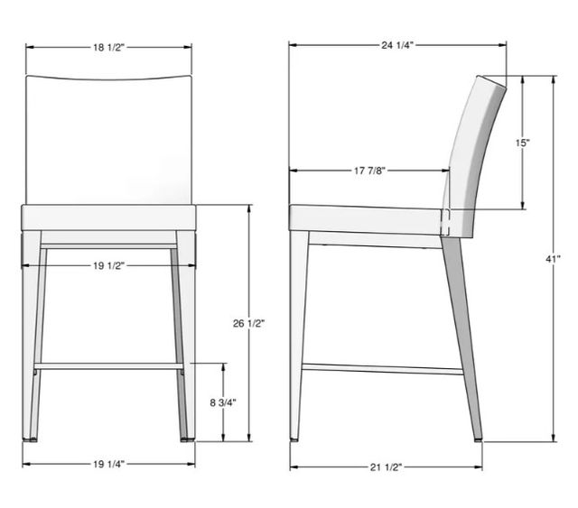 Amisco Customizable Pablo Plus Counter Stool-2