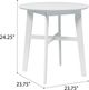 Emerald Home Midland White Side Table-2