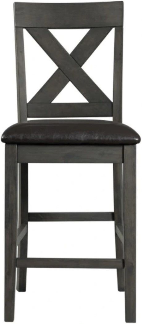 Elements International Alex Black Counter Side Chair-1