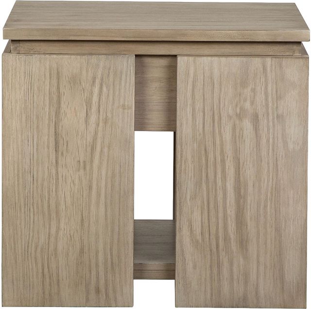 Magnussen Home® Conrad Stone Harbor Grey Rectangular End Table-3