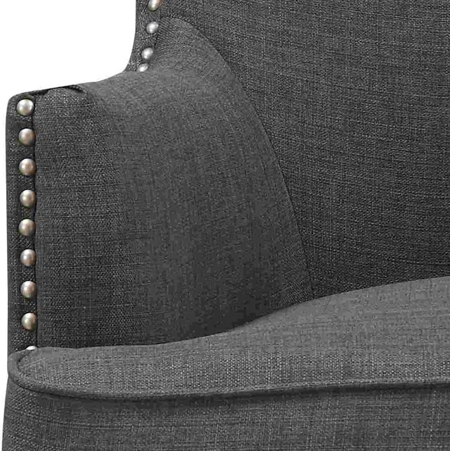 Elements International Kori Espresso/Heirloom Charcoal Accent Chair-3