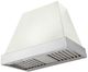 AGA Euclid 36" White Wall Mounted Range Hood  with Polished Chrome Trim-0