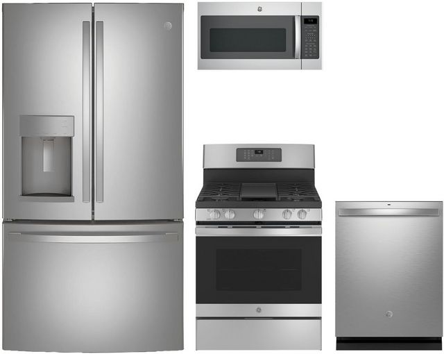 GE® 4 Piece Stainless Steel Kitchen Package | Bekins | Grand Rapids and ...