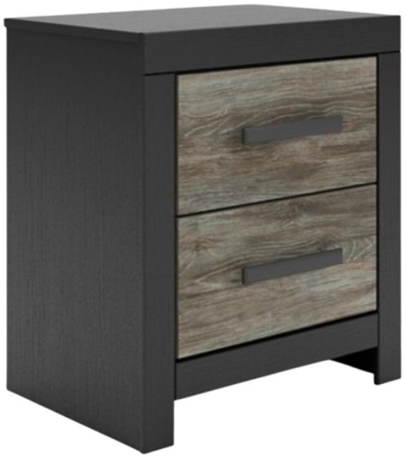 Signature Design by Ashley® Broachmyn Black/Gray 2-Drawer Nightstand-0