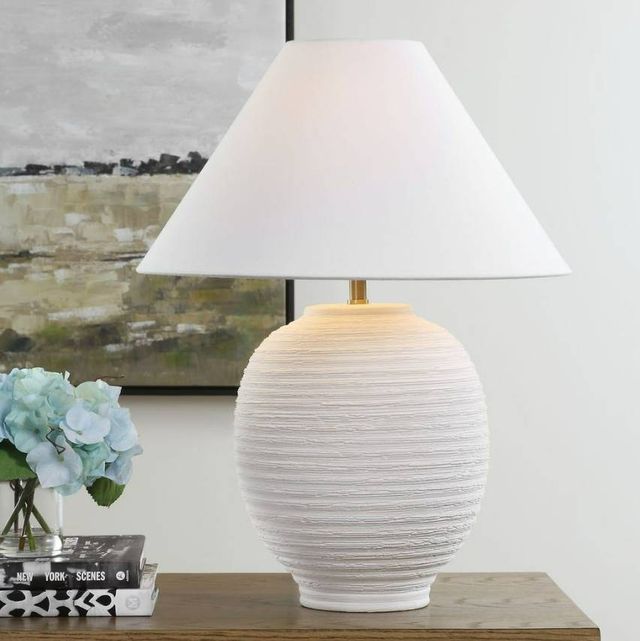 Uttermost® Rocio Matte White Table Lamp-1