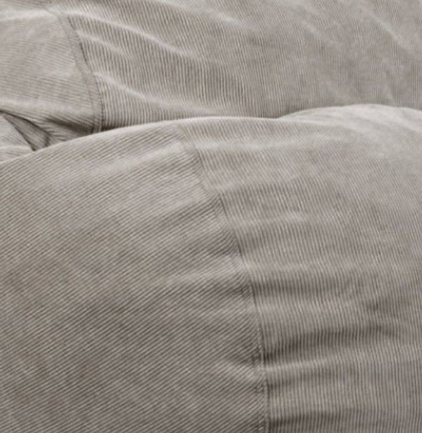CordaRoy's® Original Gray Corduroy King Bean Bag Chair-3
