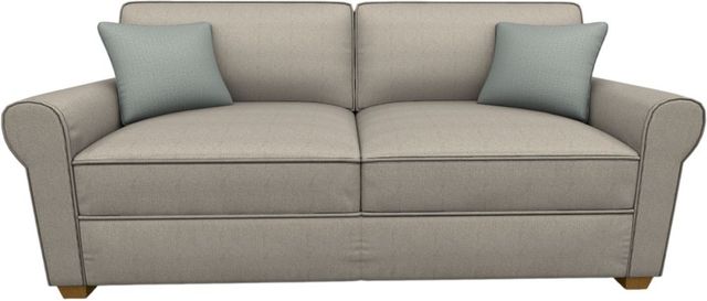 Best® Home Furnishings Customizable Shannon Queen Sofa Sleeper with Honey Birch Legs-1