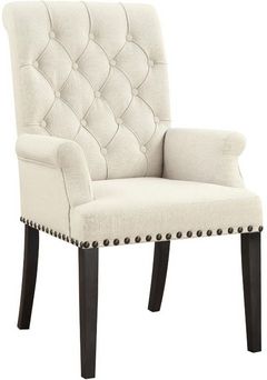 Coaster® Alana Beige/Smokey Black Arm Chair