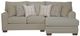 Jackson Furniture Middleton 2-Piece Cement Right-Arm Facing Loveseat Sectional and Chaise-1