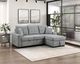 Homelegance® Waitsfield 2-Piece Gray Right-Arm Facing Sleeper Sectional with Hidden Storage-1