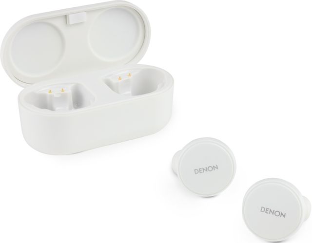 Denon® PerL Pro White Wireless Noise Cancelling Earbuds-3