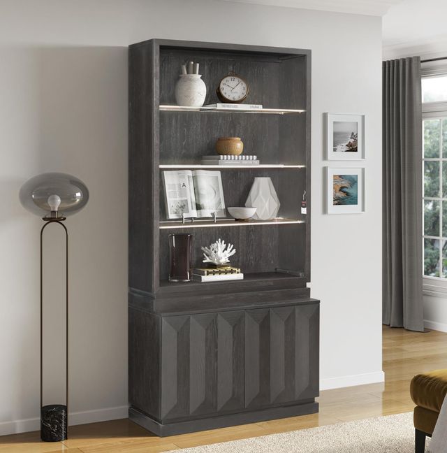 Legends Home Axiom Black Modular Bookcase-1