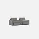 Drew & Jonathan Home ModularOne New Horizon 3-Piece Grey Power Reclining Modular Sectional-0
