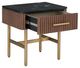 Fairfield® Dimitri Kafe End Table with Galaxy Black Marble Top-2