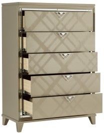 Mazin Furniture Bijou Champagne Chest-2