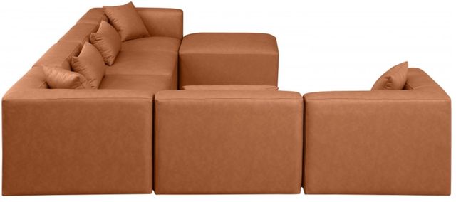 Meridian Furniture Cube 7-Piece Cognac Modular Sectional-2