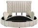 Coaster® Sonya Ivory Queen Upholstered Sleigh Storage Bed-2