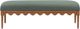 TOV Furniture Oodle Green/Walnut Bench-3