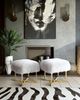 TOV Furniture Nomo White Sheepskin Bench-3