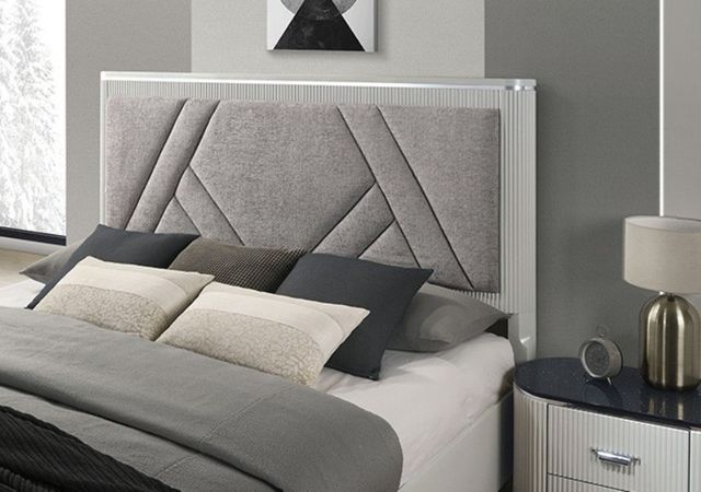 Furniture of America® Aldgate 4-Piece Light Gray Queen Bedroom Set-2