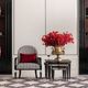 Michael Amini® La Francaise Black/Domino Accent Chair-1
