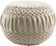 Surya Alana Khaki Pouf Ottoman-0