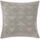 Olliix by INK+IVY Taupe Cario Embroidered Square Pillow-0