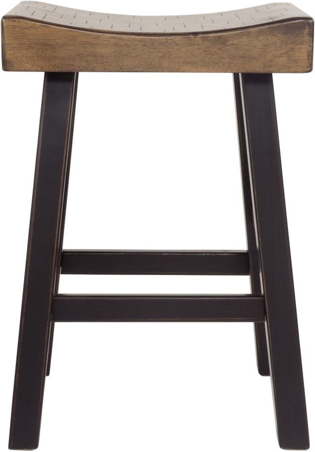 Signature Design by Ashley® Glosco Dark Brown/Medium Brown Counter Stool-1