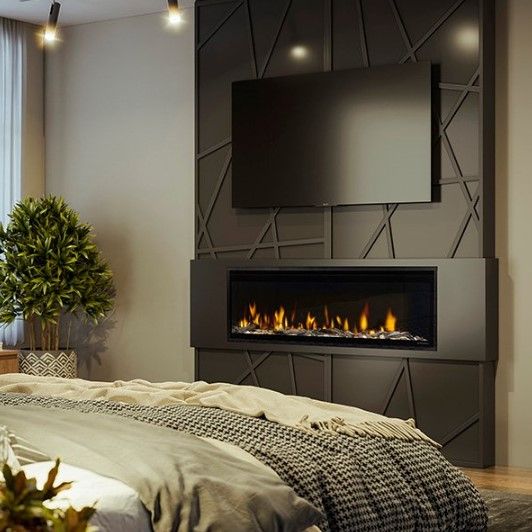 Colorful modern electric fireplace insert