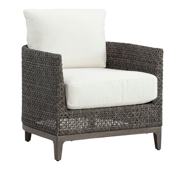 Lane Venture® Lenox Hill Gray Outdoor Wicker Lounge Chair-0