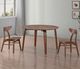 Winners Only® Uptown Medium Walnut Round Dining Table-3
