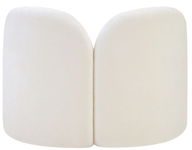 Meridian Furniture Daphne Cream Chenille Fabric Accent Chair-3
