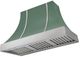 AGA Cascade 48" Mineral Green Wall Mounted Range Hood with Brushed Nickel Trim-0
