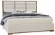 LM Co Home By Vaughan-Bassett Crafted Oak by Ben & Erin Napier Aged Gray/Oatmeal King Upholstered Panel Bed-0