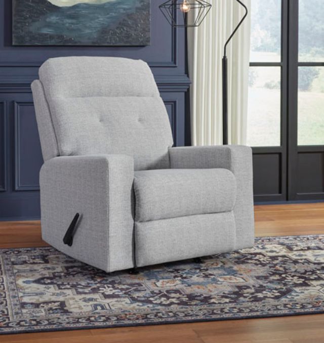 Signature Design by Ashley® Skillins Stone Manual Rocker Recliner-4