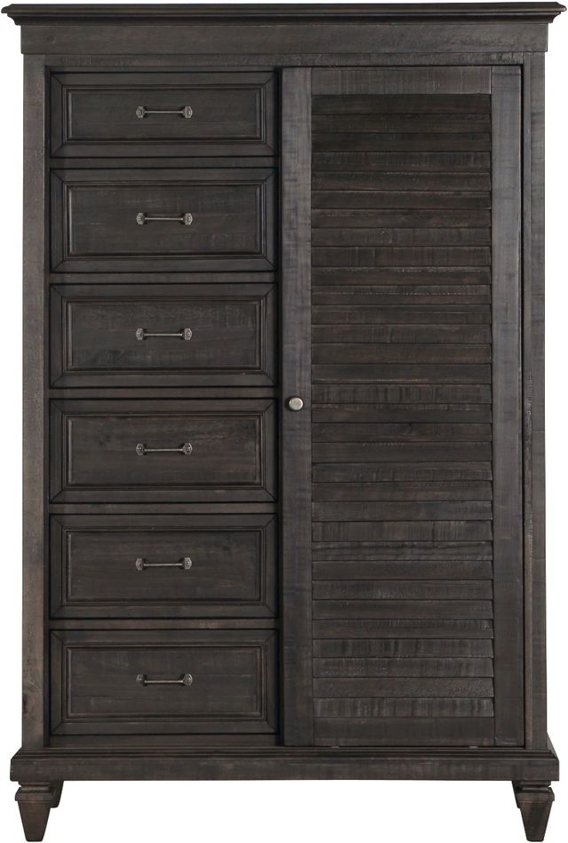 Magnussen Home® Calistoga Weathered Charcoal Gentleman's Chest-0