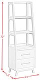 Elements International Westland 3-Piece Almond Entertainment Unit with 82" TV Console-3