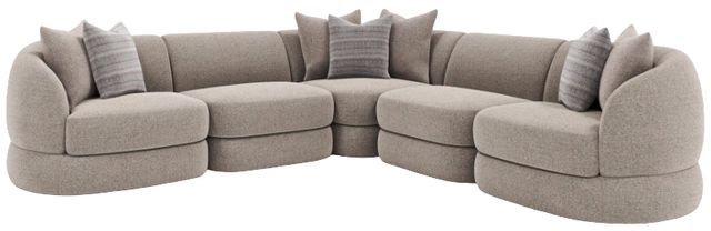 Bernhardt Sylvio Bernhardt Interiors 5-Piece Brown L-Shape Sectional-1