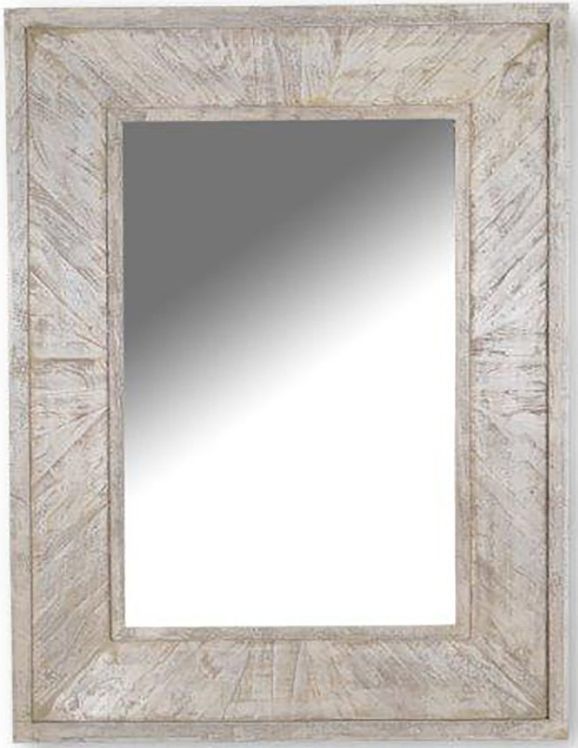 Parker House® Crossings Monaco Weathered Blanc Wall Mirror-1