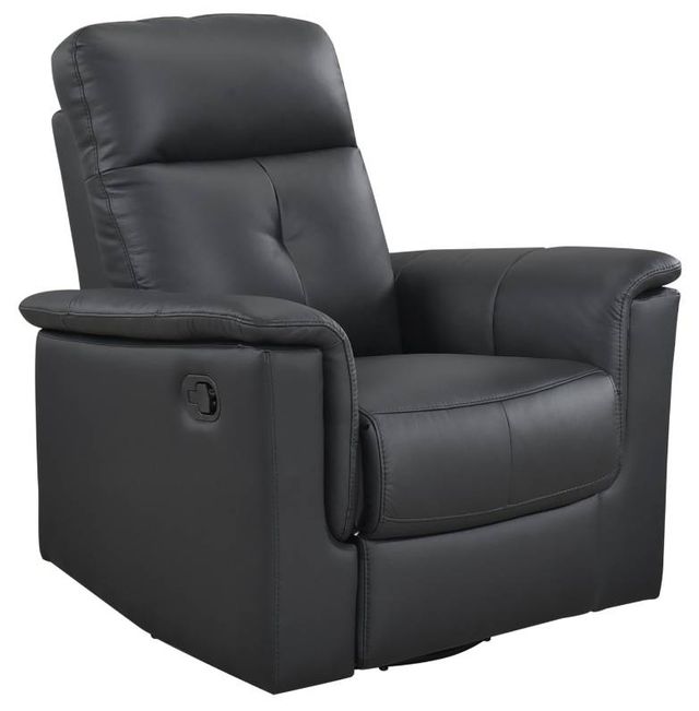 Homelegance® Bristow Black Manual Swivel Glider Reclining Chair-0