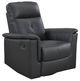 Homelegance® Bristow Black Manual Swivel Glider Reclining Chair-0