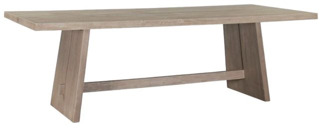 Home Trends & Design Piedmont Matte Driftwood Dining Table-0