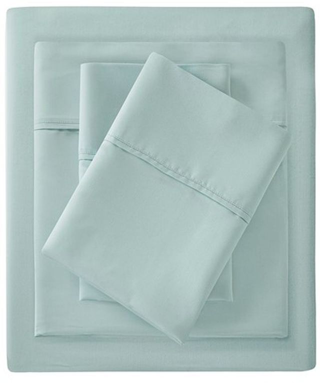 Olliix by Madison Park Seafoam California King 1500 Thread Count Cotton Rich Sheet Set-0