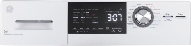GE® 2.4 Cu. Ft. White Washer Dryer Combo-2